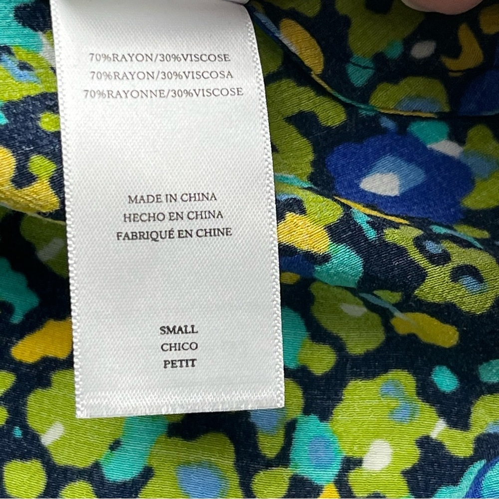 Rails‎ Carmel Midi Dress Abstract Garden Side Cutout Long Sleeve Size Small NEW - Picture 7 of 16